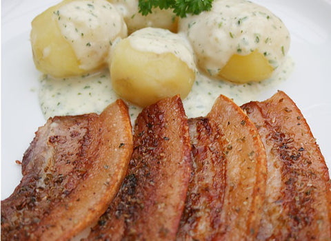 Danish pork belly. Recipe only, not for order