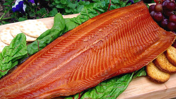 Atlantic salmon hot smoked, catch weight